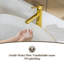 Robinet de lavabo de salle de bain haut brossé or brossé, robinet de salle de bain monocorps à poignée simple au-dessus du comptoir, avec bonde escamotable et conduite d'alimentation en eau
