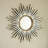 33'' Gemme Mirror, Luxury Style PU Sunburst-shaped Art Decorative Mirror, Suitable for Bathroom, Bedroom, Living Room, Corridor, Entryway, etc.
