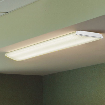 Plafonnier encastré 1 lumière à del rectangulaire simple 10 po