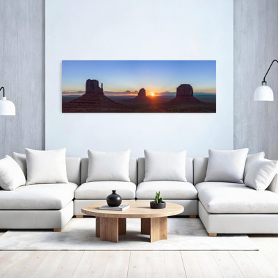 «Majestic Desert Sunrise Abstract Contemporary Landscape Nature», art mural