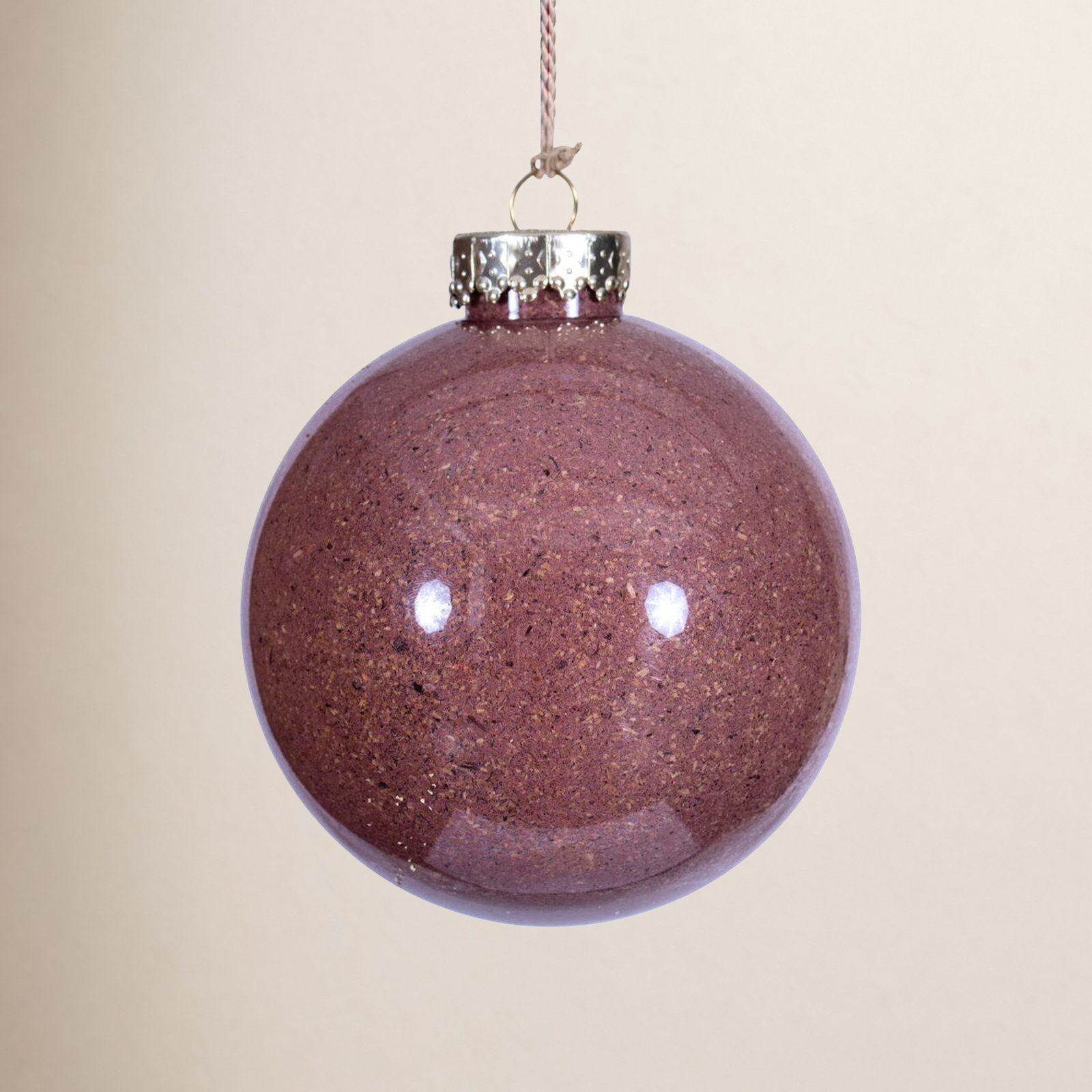 4" Shatterproof Bauble, Mauve