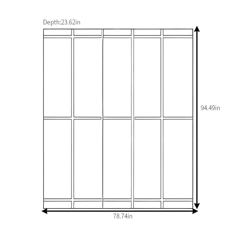 Armoire simple rétro classique