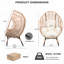 Fauteuil de patio en osier PE-924542427