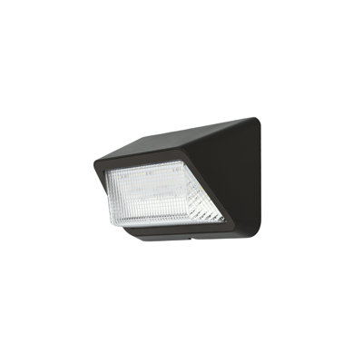 Ensemble de lumières DEL de réfraction à DEL, 28 W, 3 500 lumens, 4 000 K, lumières de sécurité extérieures, éclairage mural à intensité variable de 0 à 10 V, éclairage de zone écoénergétique - bronze