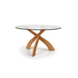 Entwine Round Glass Top Table