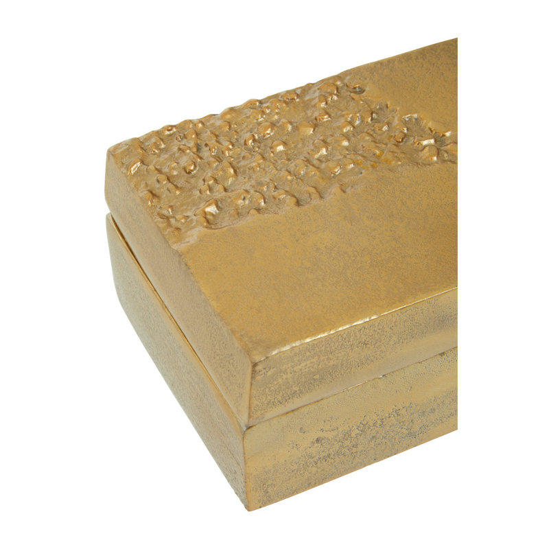 Azilyn Aluminium Decorative Box, Gold