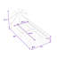 Lit plateforme simple tapissier avec tête de lit