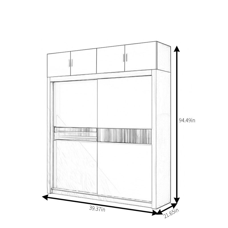 Yafi, 94" H x 39" W x 22" D