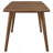 Natural Walnut Rectangular Dining Table