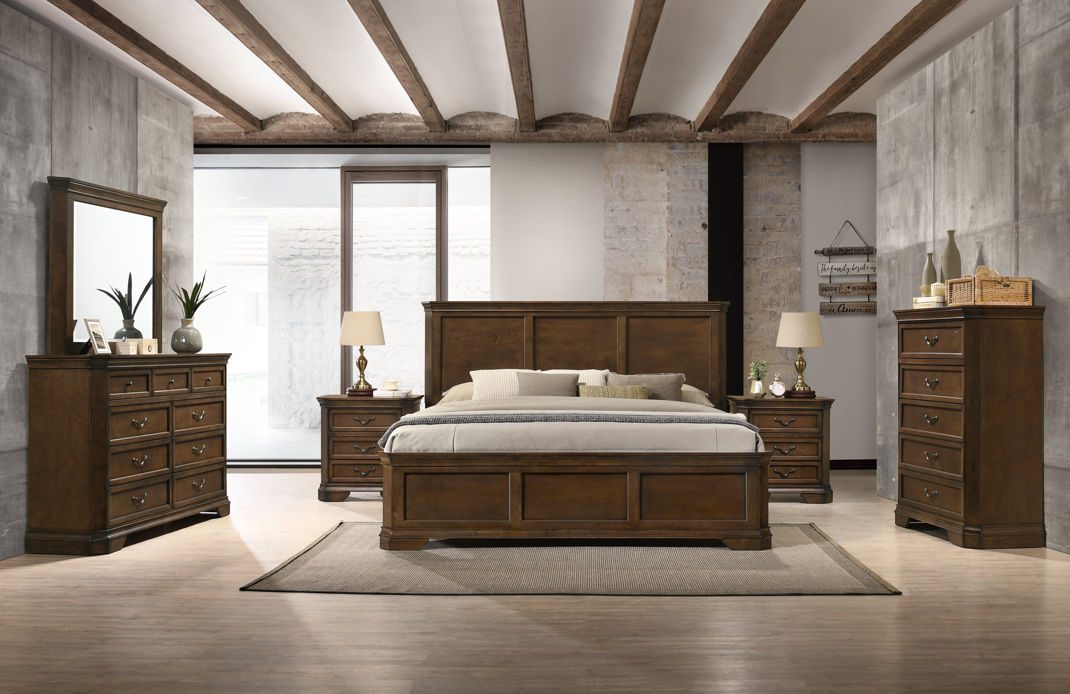 Ailany Traditional Wood 9-drawer Dresser