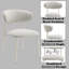 2 chaises en tissu gris rembourrées de mousse pour un confort optimal Structure en métal 24,4 po de profondeur x 18,37 de largeur 31,18 de hauteur 2 chaises de salle à manger rembourrées à rembourrage confortable 24 po 18 po 32 po