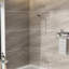 Douche à main en nickel brossé avec 7 fonctions - Tête de buse en gel de 4,7 po, tuyau en acier inoxydable de 59 po, support réglable pour un plaisir agréable en modes personnalisables-120920740