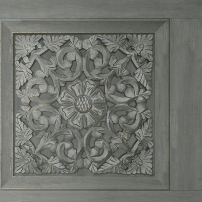 Carved Panel Wallpaper