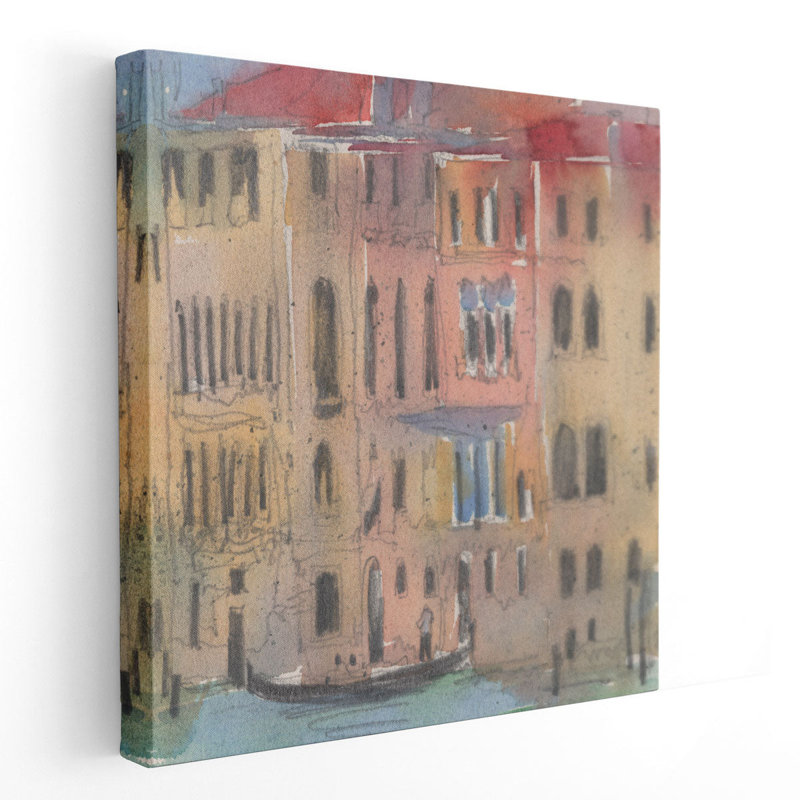 The Venice Facade II - reproduction d'art sur toile, H 20 po x l 20 po