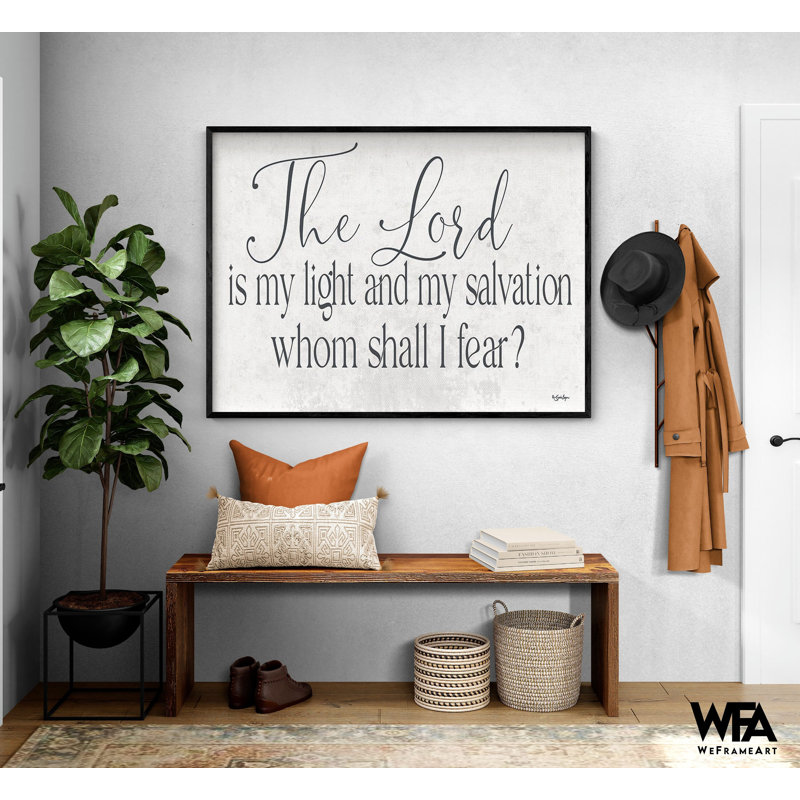 «The Lord» par Susie Boyer, impression de psaume 27: 1, impression d'affiche de psaume, décor de verset biblique, impression de verset biblique rustique très grand