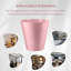 Dessa Plastic Waste Paper Bin 6L Round Waste Basket Trash Can Lightweight Rubbish Bin (Pink)