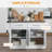 Rolling Kitchen Island, White