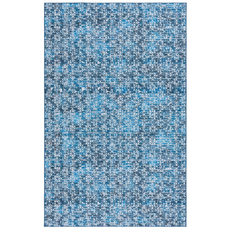 Tapis géométrique lavable à la machine Tucson, Rectangle de 5 pi x 8 pi