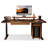 Walnut Rectangular Solid Wood Standing desk-246209859