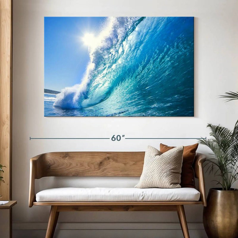 Gillard Sunny Blue Wave, 34" H x 51" W