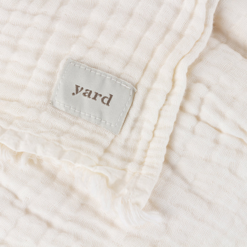 Knitted Throw Blanket, W130 x L180cm, White