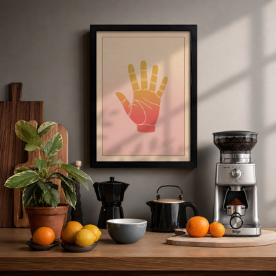 Anatomical Hand Study Modern - Framed Print