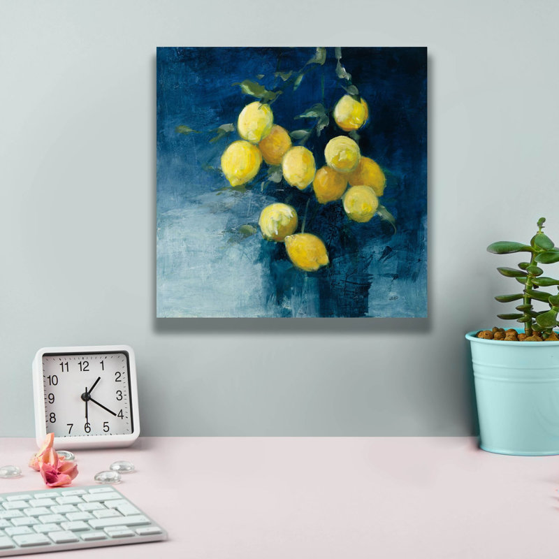 «Epic Graffiti» «Lemon Grove 2» par Julia Purinton, art mural sur toile, H 12 po x l 12 po x P 0,75 po