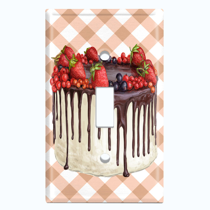 Patterned 1 - Gang Toggle Light Switch Standard Wall Plate