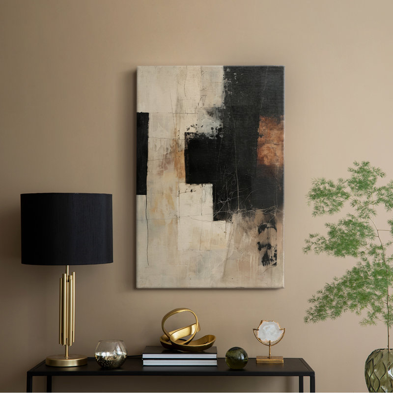 ABSTRACT Series CCDXLV - Toile tendue avec châssis de qualité supérieure - Prêt à être accroché, H 12 po x l 8 po