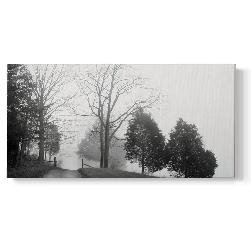Tennessee Morning - Toile tendue avec châssis, prête à accrocher, H 25 po x l 49 po, Doré