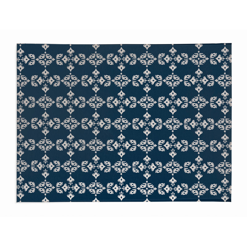 Cassia Pet Placemat, Blue, 0.08" H x 24" W x 36" D
