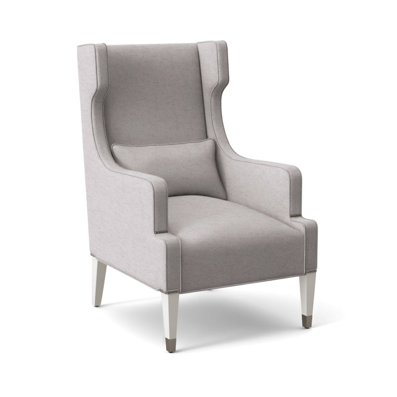 Thom Filicia Home 31" James Street Wing Chair, Casa Blanca, Nadia Linen