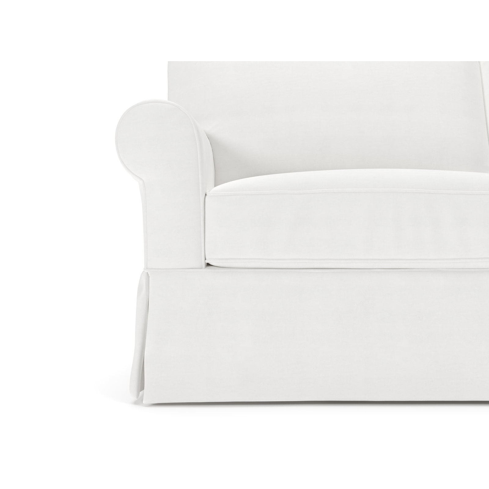 Amari 83'' Slipcovered Sofa, Bayou Off White Canvas