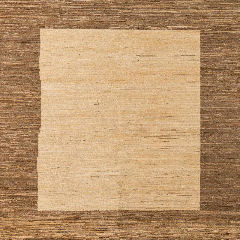 Wool Abstract Indoor Rug, Square 5'