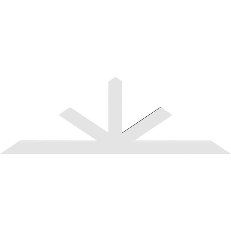Support à pignon Saratoga, H 24 po x l 72 po (pas: 8/12), P 4 po x F 4 po, Signature uréthane