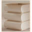 Bureaux rectangulaires en bois massif blanc + bois manufacturé-110490755