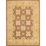 Denver Hand Knotted Wool Oriental Area Rug in Beige/Brown