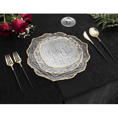 Bajan Glass Dinnerware Set 12 Piece - Service for 4