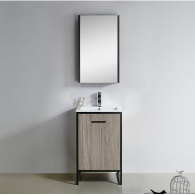 Ensemble de meuble-lavabo simple 20 po Saray