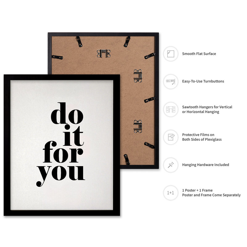 Do It For You, Cadre noir, Affiche, H 11 po x l 14 po