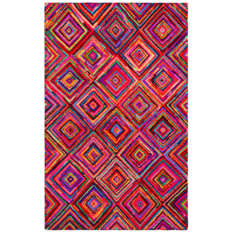 Anaheim Nantucket Hand Tufted Performance Geometric Rug, Rectangle 2'3" x 4'