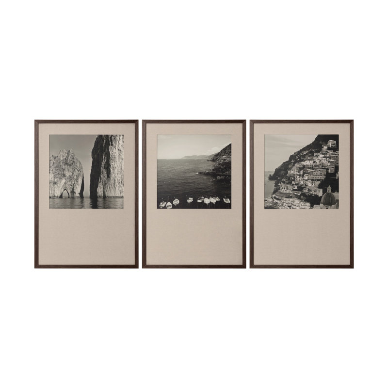 COASTAL VIBES III - 28" X 40" - DEEP BROWN FRAME