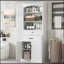 Armoire de salle de bain durable avec options de rangement polyvalentes et design moderne