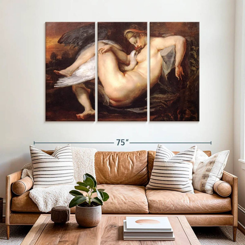 Leda And The Swan 1601, 42" H x 65" W