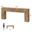Console extra longue de 78,74 po, table de vestibule étroite, canapé de style bois pour le salon, le vestibule, le couloir
