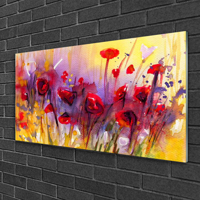 Art Flowers - No Frame Painting on Glass