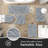 5 Piece Soft Absorbent Microfiber Bath Rug Set with Non-Slip Backing-1935903431