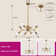 8-Light Modern Sputnik Sphere Chandelier