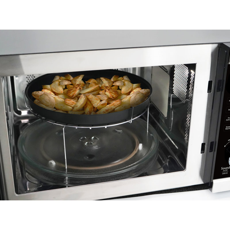 Danby 1 Cubic Feet 1000 Watt Convection Countertop Microwave with Air Frying Capability