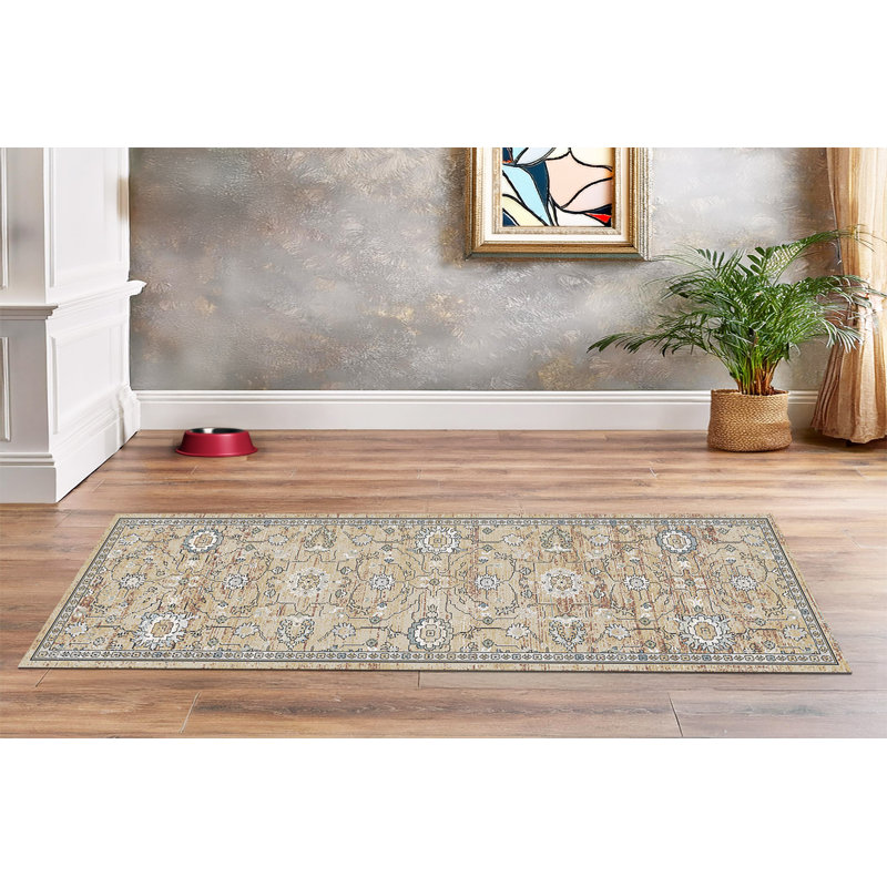TREVI 13251-810 BEIGE/CREAM, Runner 2'2" x 7'